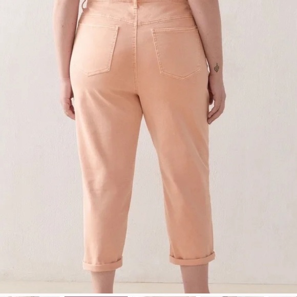 Addition Elle Pink Pastel Slim Leg Jeans - Picture 2 of 10